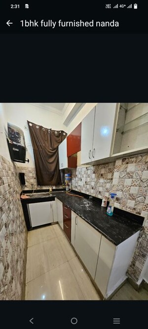 Kitchen in 1 BHK Builder Floor at Chattarpur – for Rent