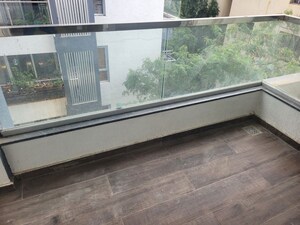 Balcony in 3 BHK Apartment at Sushil Akashdeep CHS, Bhosale Nagar – for Rent