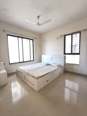Master Bedroom in 3 BHK Apartment at Kolte Patil Margosa Heights, Mohammadwadi – for Rent