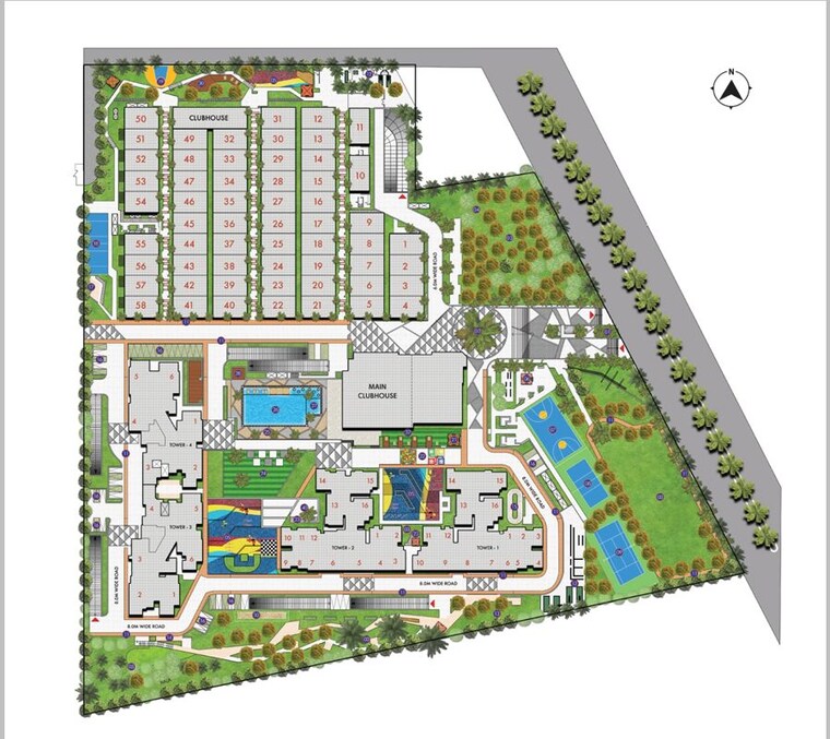Master Plan, sattva-songbird 2 Bedroom 1290 Sq.Ft. Apartment In Budigere Cross Bangalore 10185341