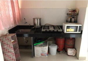 Kitchen in 2 BHK Apartment at Raheja Vistas Phase 3, Mohammadwadi – for Rent