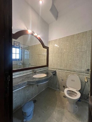 Bathroom in 3 BHK Builder Floor at Chittaranjan Park – for Rent