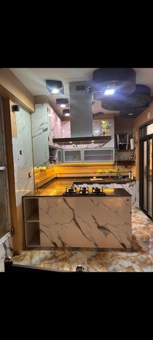 Kitchen in 3 BHK Apartment at Ganesh Malabar County, Near Nirma University On Sg Highway – for Rent