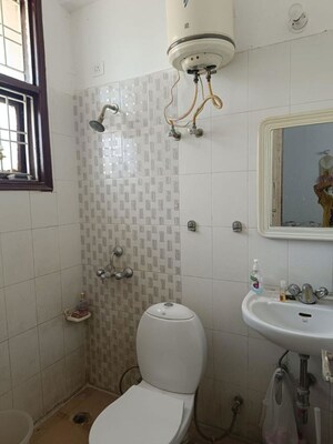 Bathroom in 1 BHK Builder Floor at Kohli One Malibu Town, Sector 47 – for Rent