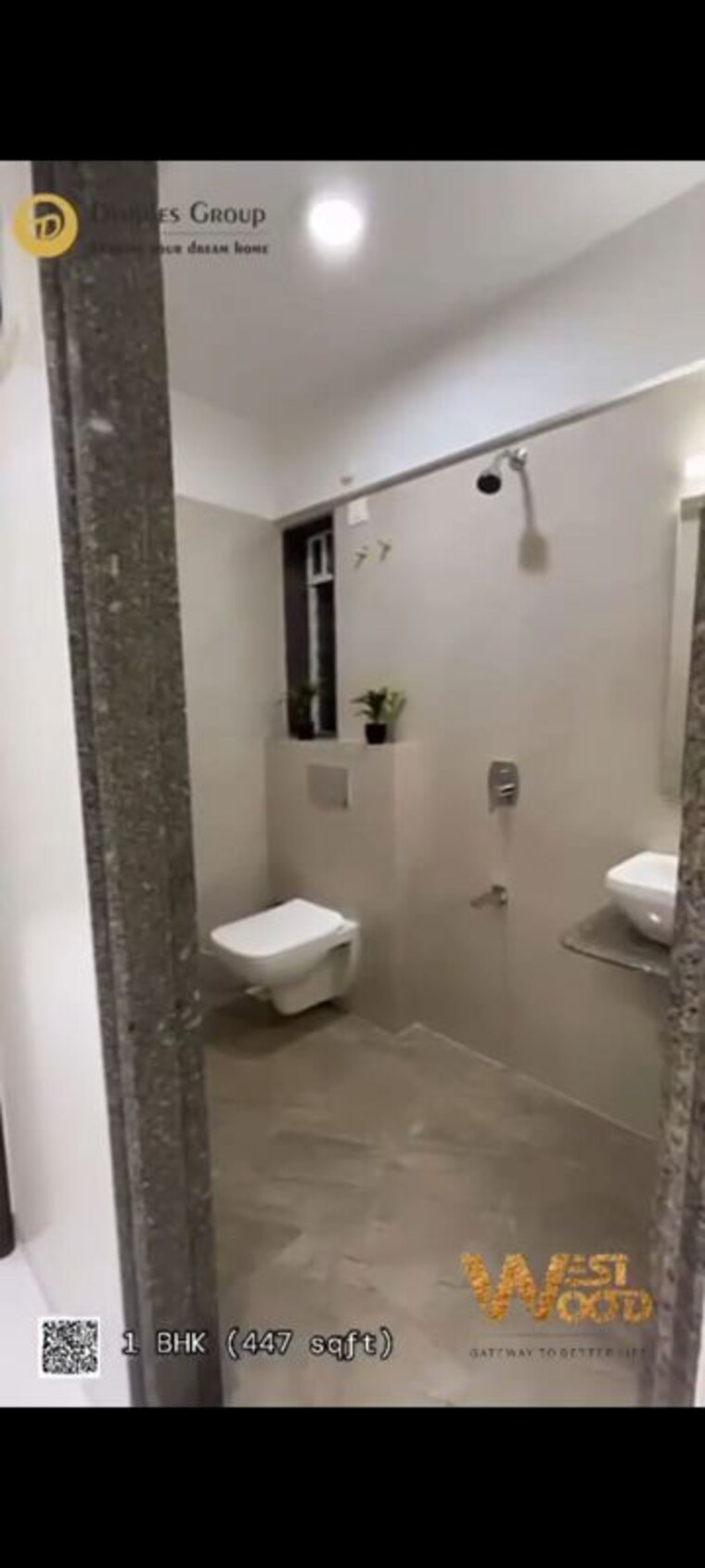 Bathroom, dimple-westwood 1 Bedroom 386 Sq.Ft. Apartment In Kandivali West Mumbai 10185893