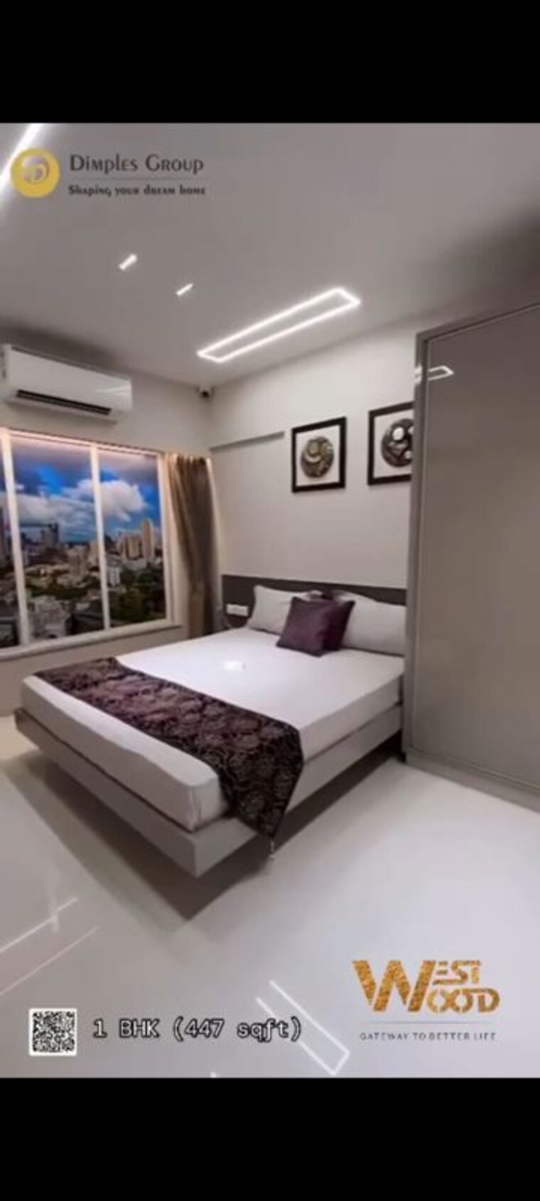 Bedroom, dimple-westwood 1 Bedroom 386 Sq.Ft. Apartment In Kandivali West Mumbai 10185893