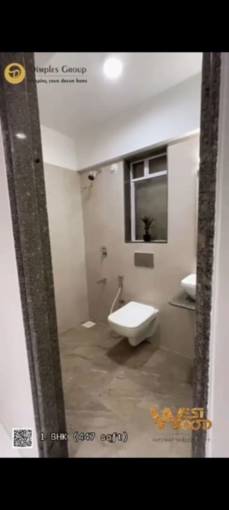 Bathroom, dimple-westwood 1 Bedroom 386 Sq.Ft. Apartment In Kandivali West Mumbai 10185893