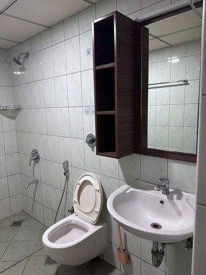 Bathroom in 3 BHK Apartment at Sobha City Mykonos, Thanisandra Main Road – for Rent