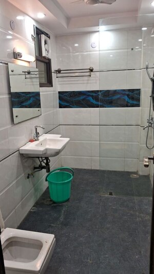 Bathroom in 3 BHK Builder Floor at Vivek Vihar – for Rent
