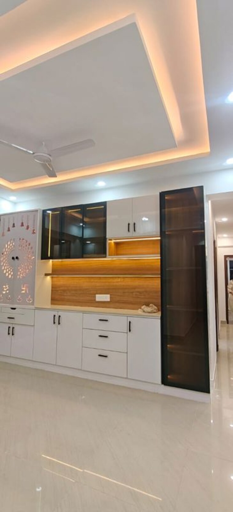 Kitchen, urban-axis-urban-woods 3 Bedroom 1560 Sq.Ft. Apartment In Sushant Golf City Lucknow 10186977