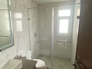 Bathroom in 3 BHK Apartment at Central Park Flower Valley, Sohna Sector 33 – for Rent