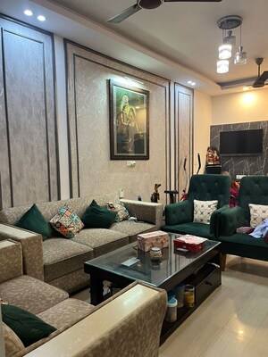Living Room in 3.5 BHK Builder Floor at New Industrial Township 1 – for Sale