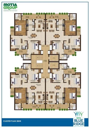 Floor Plan in 3 BHK Apartment at Panchkula Urban Estate – for Sale