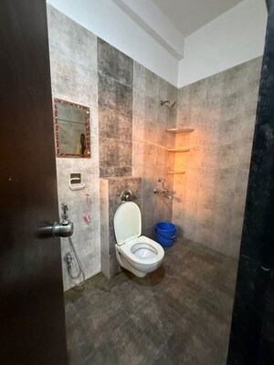 Bathroom in 2 BHK Apartment at Sai Raj Heights, Punawale – for Rent