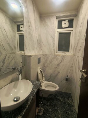 Bathroom in 3 BHK Builder Floor at Sarvapriya Vihar – for Rent