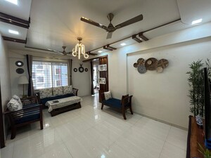 Living Room in 3 BHK Apartment at Wakad – for Rent