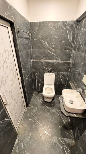 Bathroom in 2 BHK Apartment at Serenity Heights, Malad West – for Rent