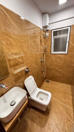 Bathroom in 2 BHK Apartment at Serenity Heights, Malad West – for Rent