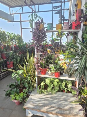 Balcony in 1.5 BHK Apartment at Gomti Nagar – for Rent