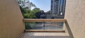 Balcony in 3.5 BHK Apartment at K Raheja Woods, Kalyani Nagar – for Rent