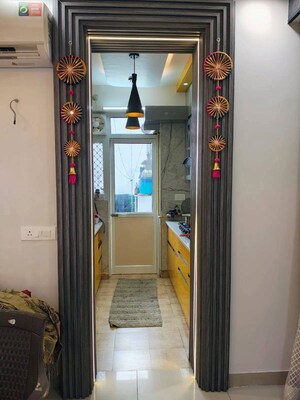 Building Lobby in 2.5 BHK Apartment at Galaxy North Avenue, Gaur City 1 – for Rent