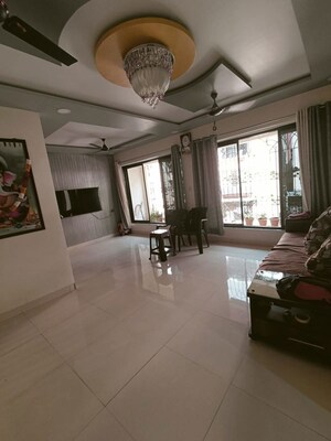 Living Room in 2 BHK Apartment at Giriraj Complex, Seawoods – for Rent