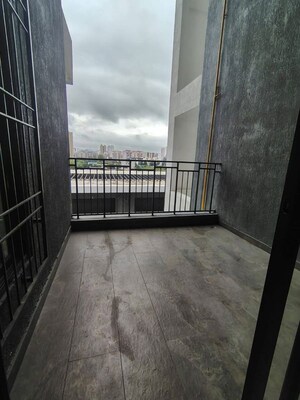 Balcony in 3 BHK Apartment at Bhumkar Rajanigandha Sakshi Heights, Narhe – for Rent