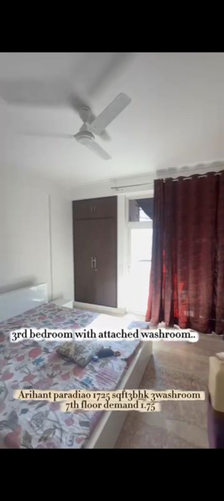 Bedroom, arihant-paradiso 3 Bedroom 989 Sq.Ft. Apartment In Ahinsa Khand 2 Ghaziabad 10189120