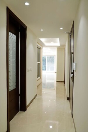 Building Lobby in 3 BHK Builder Floor at Sarvapriya Vihar – for Rent