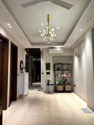 Living Room in 3 BHK Builder Floor at Safdarjung Enclave – for Rent