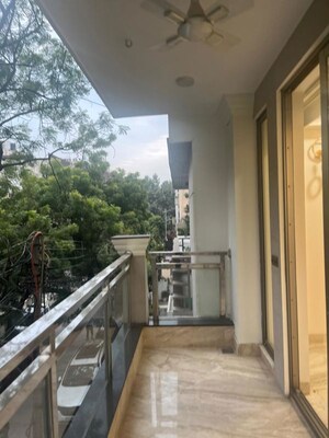 Balcony in 3 BHK Builder Floor at Greater Kailash I – for Rent