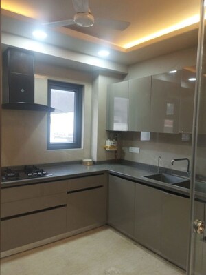 Kitchen in 3 BHK Builder Floor at Greater Kailash I – for Rent