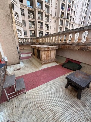 Terrace in 3 BHK Apartment at Hiranandani Obelia The Walk, Ghodbunder Road – for Rent
