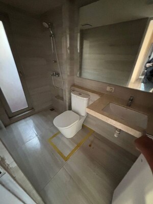 Bathroom in 3 BHK Apartment at Hiranandani Obelia The Walk, Ghodbunder Road – for Rent