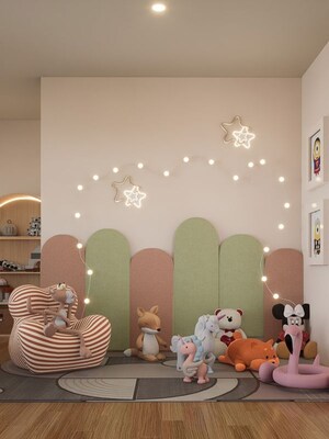 Living Room in 2 BHK Apartment at Dhanlaxmi Evana Homes, Manjari – for Sale