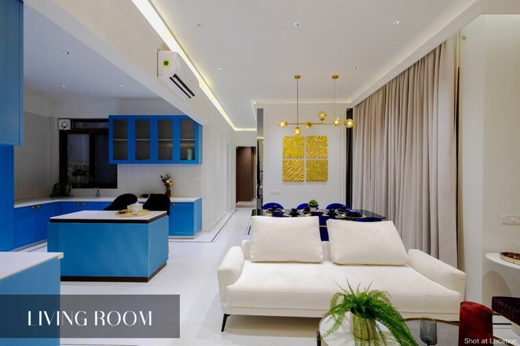Bedroom, shapoorji-pallonji-kingstown 3 Bedroom 1400 Sq.Ft. Apartment In Hadapsar Pune 10189616