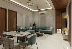Dining area in 3 BHK Builder Floor at Patiala Road – for Sale