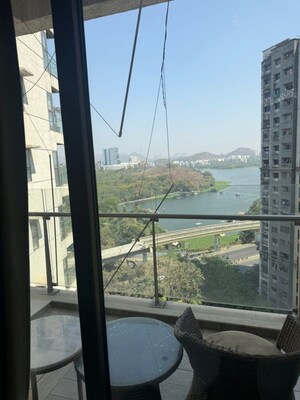 Balcony in 4 BHK Apartment at LnT Elixir Reserve, Powai – for Rent