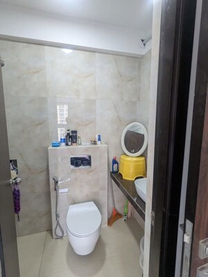 Bathroom in 1 BHK Apartment at Raymond Ten X Vibes, J K Gram – for Rent
