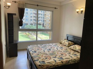 Bedroom in 3 BHK Apartment at Bhartiya Nikoo Homes, Thanisandra Main Road – for Rent