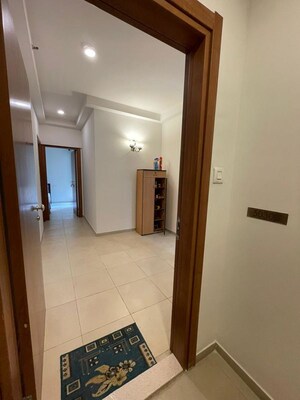 Bathroom in 3 BHK Apartment at Bhartiya Nikoo Homes, Thanisandra Main Road – for Rent