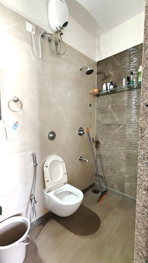 Bathroom in 2 BHK Apartment at Roha Satsang Bharti, Malad East – for Rent
