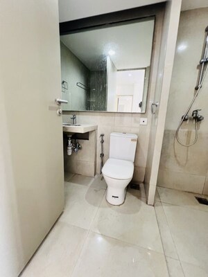 Bathroom in 2 BHK Apartment at Hiranandani Estate Rodas Enclave, Ghodbunder Road – for Rent