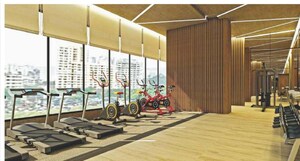 Gym in 2 BHK Apartment at Akshay 47 Race Course, Worli – for Rent