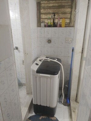 Bathroom in 1 RK Apartment at Adarsh Nagar Society, Worli – for Rent