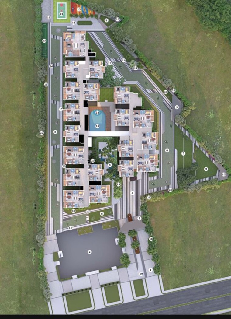 Master Plan, hallmark-treasor 3 Bedroom 1765 Sq.Ft. Apartment In Narsingi Hyderabad 10190233