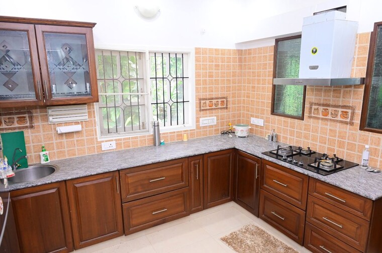 Kitchen, lake-shore-homes 4 Bedroom 5500 Sq.Ft. Villa In Haralur Road Bangalore 10190234