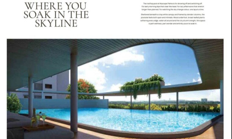 Swimming Pool, myscape-palma 3 Bedroom 1392 Sq.Ft. Apartment In Financial District Hyderabad 10190017