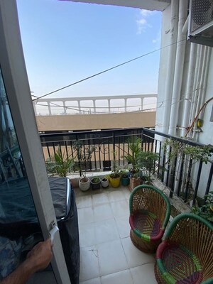 Balcony in 1 BHK Apartment at Gaur City 2 - 14th Avenue, Sector 16c Greater Noida – for Rent