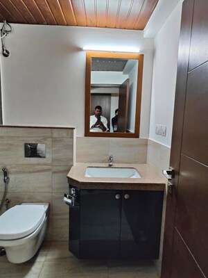 Bathroom in 3 BHK Apartment at Legacy Estilo, Yelahanka – for Rent
